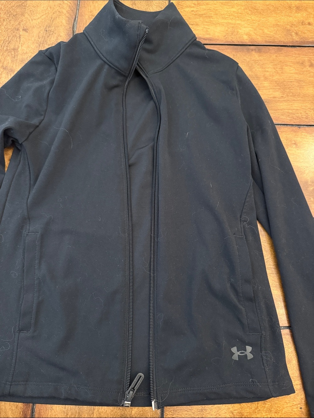 Under Armour Black Zip-Up Athletic Jacket